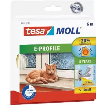 tesamoll 6m Door/Window Sealing Tape Self-Adhesive Brown (05463-00121-00)