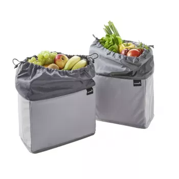 keeeper neo Fruit & Vegetable Bag, 13 Litre, Graphite, Drawstring Closure, Space-Saving 1429582600000