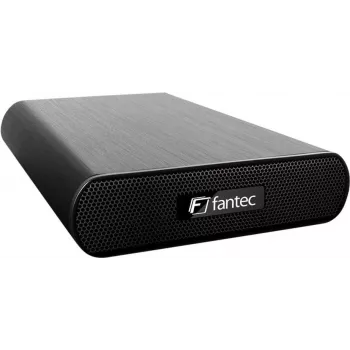 Fantec DB-AluAir U2e 3.5 inch SATA HDD Enclosure, USB 2.0 & eSATA, Black 1594