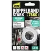 UHU Mounting Tape STRONG, Double-Sided, Up to 75 kg, White Extra Strong, Alternative to Screws & Nails, Holds Permanently - 1 Piece (46890)