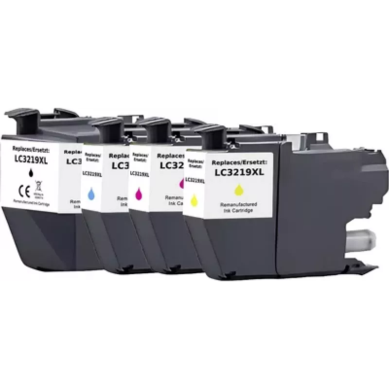 Renkforce Compatible Ink Cartridge Combo Pack for Brother LC-3219XL Series - Black, Cyan, Magenta, Yellow (RF-6954012)