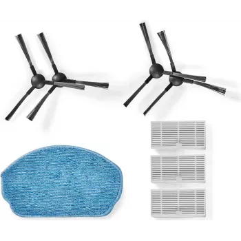 Nedis WIFIVCB01 Robot Vacuum Cleaner Maintenance Kit – 2 HEPA Filters, 2 Side Brushes, Main Brush, Cleaning Tool