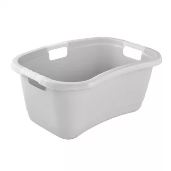 keeeper Janne Laundry Tub, Nordic-Grey, 38 L, Kidney Shape, Soft-touch Handles 1078313000000