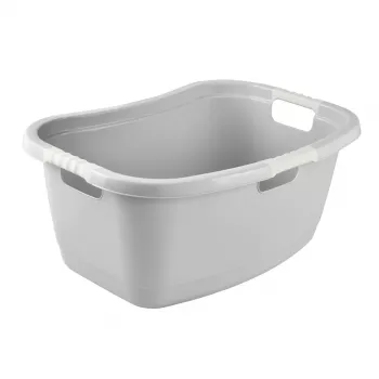 keeeper Janne Laundry Tub, Nordic-Grey, 38 L, Kidney Shape, Soft-touch Handles 1078313000000