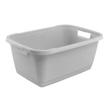 keeeper Aenna Laundry Tub, 45 L, Nordic Grey, 650 mm, 2 Handles, PP 1078613000000