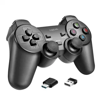 LogiLink AA0187 Wireless Gaming Controller 2.4 GHz Black 8 m Range PC Android PS3