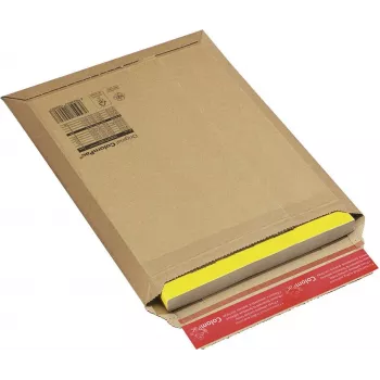 Colompac CP010.06 Brown Kraft Paper Shipping Envelope, Self-Adhesive, 250 x 180 mm, 20 Pack CP010.06.020