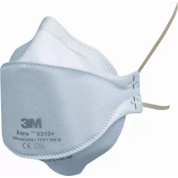3M Aura 9332+BV FFP3 NR D Particulate Respirator with Cool Flow Valve, White, 1 pc 7000089312