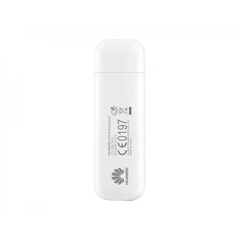 Huawei E3372 4G LTE USB Modem - 150 Mbps, Micro SIM, Black 51070RHM