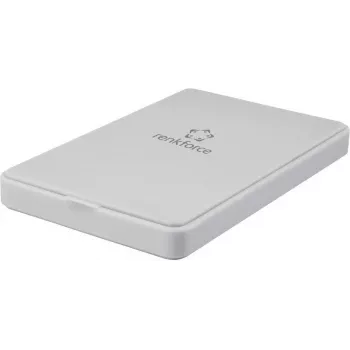 Renkforce RF-4505644 2.5 inch SATA HDD/SSD Enclosure, USB 3.0, White