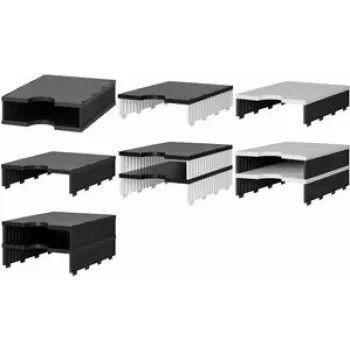 STYRO styrodoc uno 2-Compartment Sorting Module, White/Black 268-1102.09