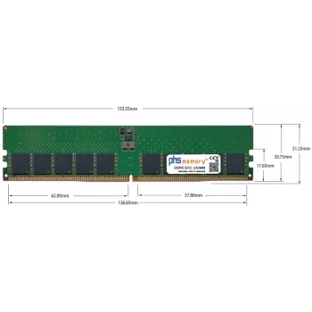 PHS-memory 48GB DDR5 ECC UDIMM 5600MHz PC5-44800E Memory Module for Terra 7500RM (SP572432)