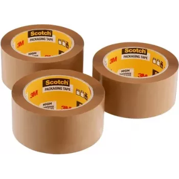 3M HV5066TB Scotch 5066 Indoor PVC Tape, 66 m x 19 mm, Brown