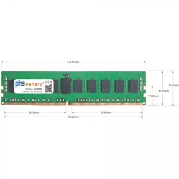 PHS-memory 32GB DDR4 ECC UDIMM 3200MHz PC4-25600E RAM for Synology RackStation RS3626xs SP619473