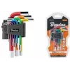 Bradas 9-Piece Hex Key Set, S2 Steel, Multicoloured, Metric 1.5-10mm, L-Shape, Colour-Coded, DIY-HKH42-SH/B
