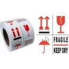 RILLPRINT 76900 Warning Labels FRAGILE / KEEP DRY Permanent Adhesive White/Red/Black 74x105mm 500 Labels per Roll