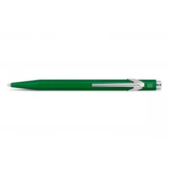 Caran d'Ache 849 Classic Line Ballpoint Pen, Green, Blue Ink, Medium 849.210