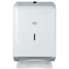 Tork Elevation Metal Folded Hand Towel Dispenser, White, H2 System, Z/C/V-Fold, Refill Indicator, Key Lock, Wall-Mounted 208140