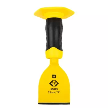 C.K Tools T3087S 3 Flat Chisel 75 mm Blade Width, 220 mm Length, Hexagonal Shaft