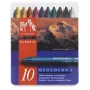 Caran d'Ache Neocolor I Wax Pastels, Set of 10, Round, Paper Sleeves, Homogeneous Colors 7000.310