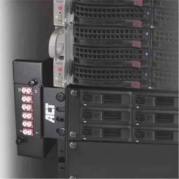 ACT Zero U Multifunctional Bracket FA2133 – 19 inch Rack Mount, Steel, Black