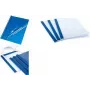 PAVO Thermal Binding Cover A4 1.5 mm Blue Leather Structure Cardboard Back Transparent Front - 1 Piece 8011568