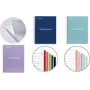 MIQUELRIUS College Block Notebook EMOTIONS, DIN A4, Marine, Squared, 120 Sheets, 90 gsm, Spiral Bound, Perforated, 4-Hole Punched MR46063