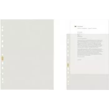 ELBA Recycled A4 Translucent Document Sleeves, 0.08 mm PE, Top-Open, 50 Pack