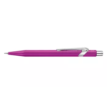 CARAN D'ACHE 844 Colormat-X Mechanical Pencil 0.7 mm, Violet Satin Aluminum Hexagonal Barrel 844.605