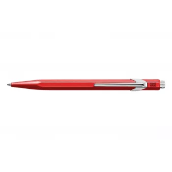 Caran d'Ache 849 Classic Line Ballpoint Pen, Red Barrel, Blue Ink, Medium 849.070