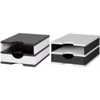 Styro 268-0102.0905S Desk Tray Polystyrene Black / White