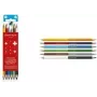 Caran d'Ache Swisscolor Bicolor Aquarelle Water-Soluble Colored Pencils, 6 Bicolor Pencils = 12 Colors, Hexagonal, FSC Cedar 1285.706