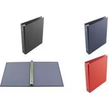 KANGARO K-2303 Ring Binder, 17-Ring Mechanism, DIN A5, Red, Laminated Cardboard, 19 mm Spine
