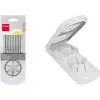 Metaltex Universal Egg Slicer, ABS Plastic, Silver/White, 1 Piece (204510014)