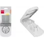 Metaltex Universal Egg Slicer, ABS Plastic, Silver/White, 1 Piece (204510014)