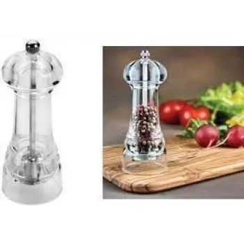 METALTEX Spice Line Spice Mill 140 mm Transparent Acrylic with Chromed Metal 252814010