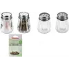 Metaltex Salt & Pepper Shaker Set, Glass / Stainless Steel, 2 Pieces, 30 mm x 45 mm 252905080