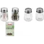 Metaltex Salt & Pepper Shaker Set, Glass / Stainless Steel, 2 Pieces, 30 mm x 45 mm 252905080