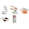 Metaltex Mandolino Universal Grater with 4 Stainless Steel Inserts, Silver/White 194575080