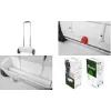 Bradas Garden Seeder, 12 Litre, White/Anthracite Plastic, Ergonomic Handle, with Dosage Control (WL-SE201)