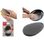 Metaltex Silicone Cleaning Sponge, Oval, Grey, Flexible, 1 Piece 297615000