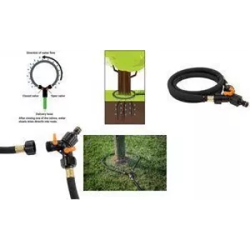 Bradas Irrigation Ring with Valves, 1/2 inch, 2.0 m, Max Pressure 0.7 bar, Directs Water to Root Zone (WADC1/220)