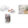 Metaltex Reflex Luxy Vacuum-Fix Wall Shelf Silver 1-Tier 403329000