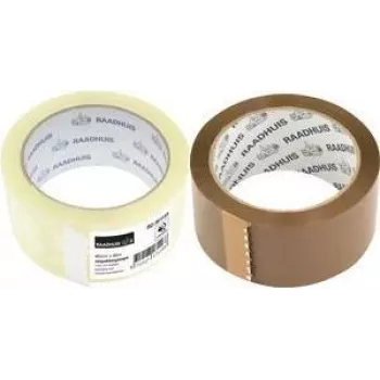 RAADHUIS Low-Noise Brown Polypropylene Packaging Tape, 48 mm x 66 m, 6 Rolls (RD-351146)