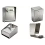 PAVO Mini Key Safe Stainless Steel for 1 Key, Silver, 4-Digit Combination Lock 8025862