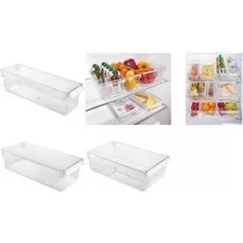 Metaltex Frigo-System Organizer, Small, Transparent, Polystyrene (PS), for Refrigerator Organization, 1 Piece 235405000