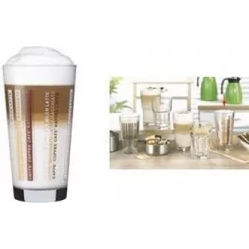 Esmeyer LINES Latte Macchiato Glass 370 ml, Set of 12, Dishwasher Safe 410-865