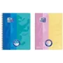 Oxford Collegeblock DUO Touch A4+ Pink/Yellow - 80 Sheets Lined with Soft-Touch Cover 400207175