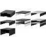 STYRO Styrodoc Uno 2-Compartment Document Sorting Station, Black/Grey, 1-Wide 2-High 268-1102.98
