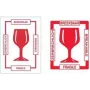 RILLPRINT 76160 Breakable Warning Labels, Permanent Adhesive, White/Red, 74 x 105 mm, 500 Labels per Roll